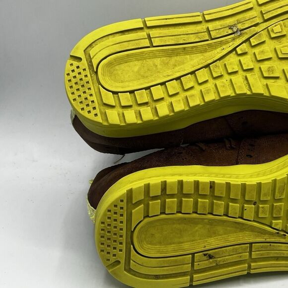 Velez Oxford Shoes Mens 8 Brown/Yellow Leather Wingtip Lace Up Colombian Made - Picture 9 of 15